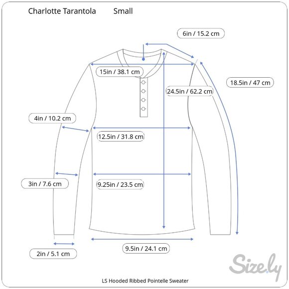 Charlotte Tarantola Long Sleeve Hooded Ribbed Stretch Pointelle Sweater Small - Picture 8 of 8